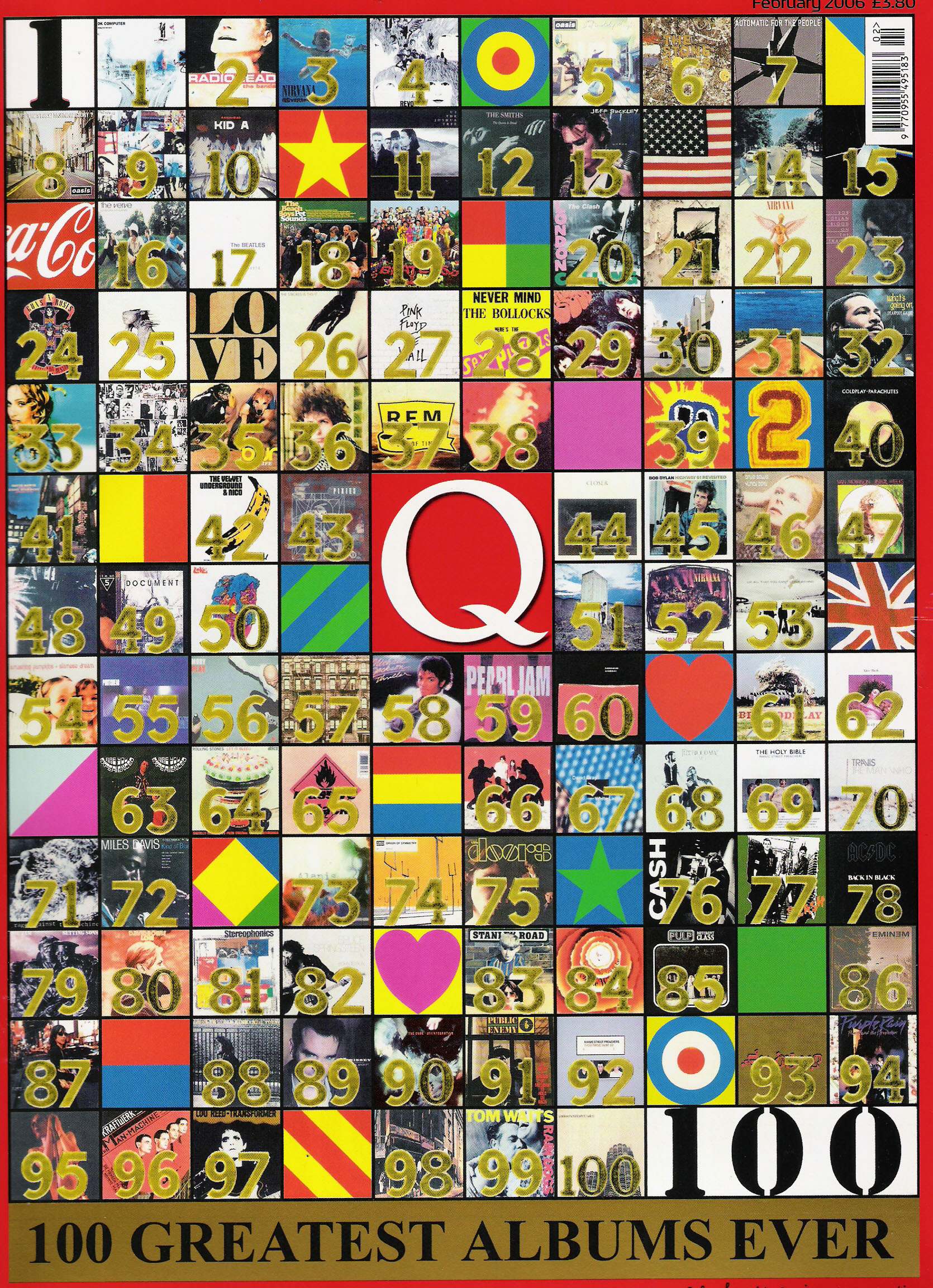 Q - 100 greatest albums ever! voted by you) (= the readers) (issue 235 - february 2006)